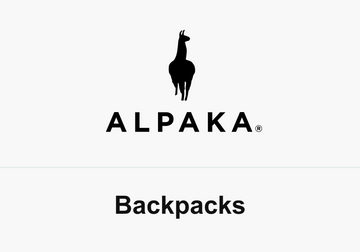 ALPAKA logo above the word Backpacks