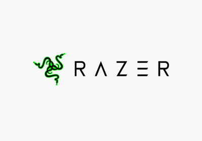 Razer logo with a green three-snake emblem and black wordmark