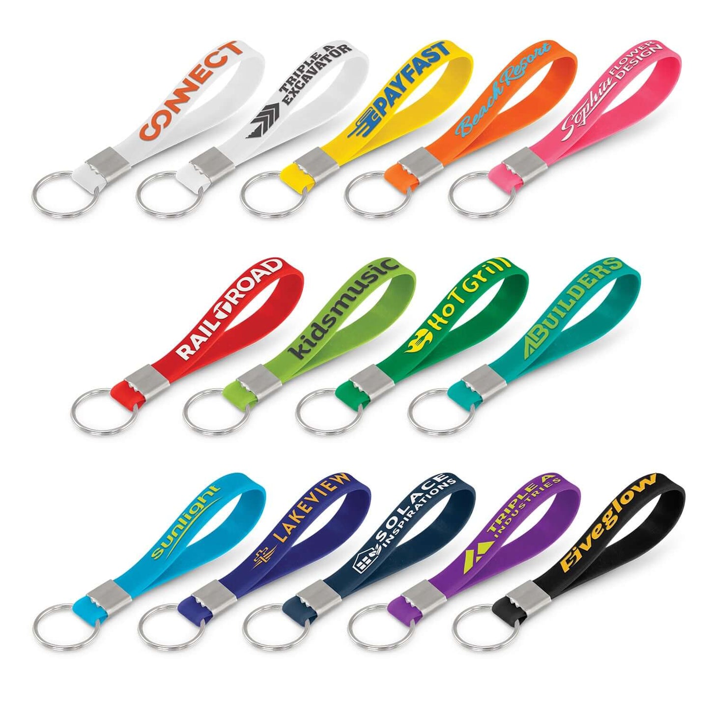 Silicone Key Ring - Embossed Corporate Gift Singapore