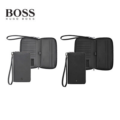 Hugo Boss Travel Wallet Double B Saffiano