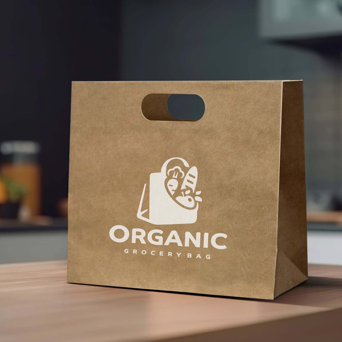 Large Die Cut Paper Bag Landscape Corporate Gift Singapore