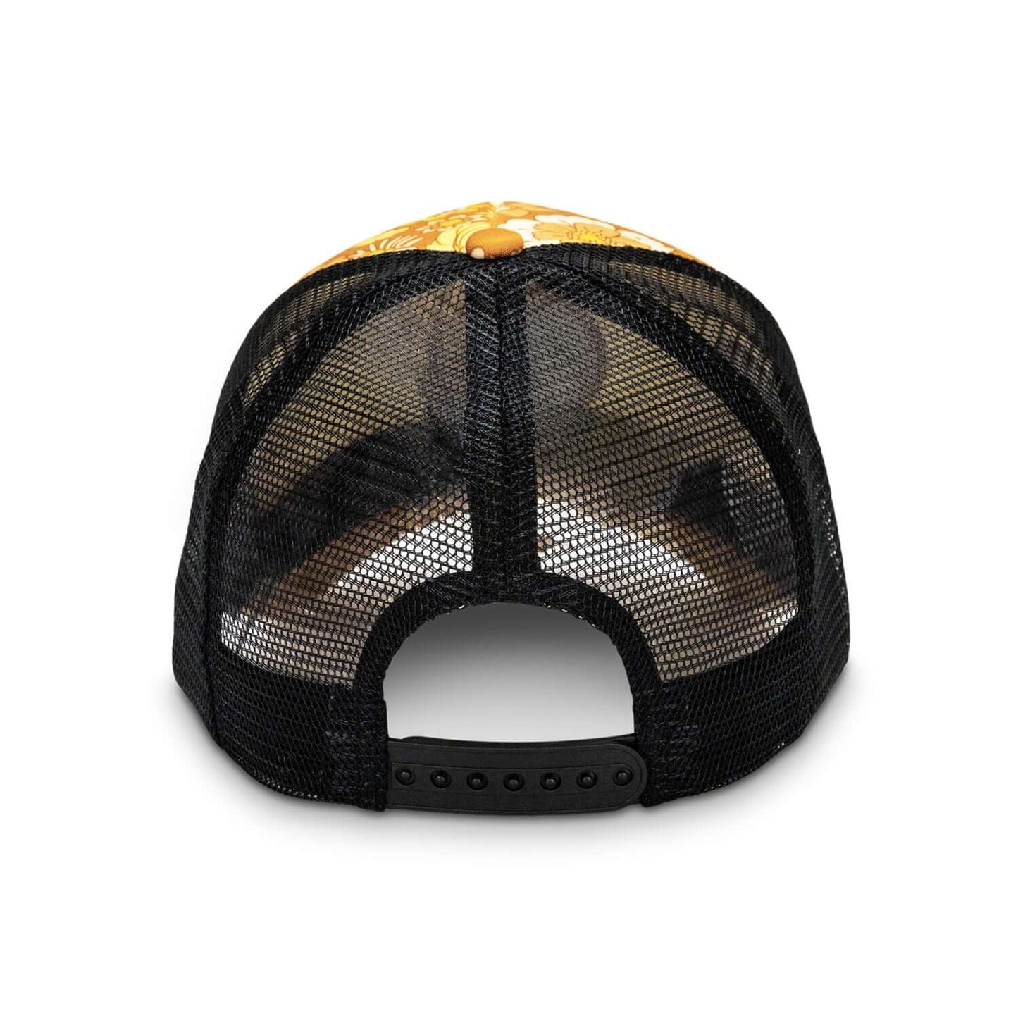 Cruise Custom Cap with Full Colour Patch back view showcasing mesh panels and adjustable snapback closure.