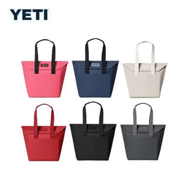 Yeti Daytrip® 20L Insulated Tote Bag collection in various colors for outdoor adventures and corporate gifts.