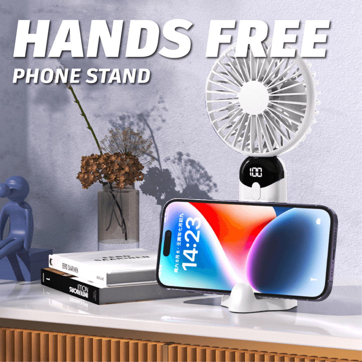 Handheld Fan with Phone Stand Corporate Gifts Singapore