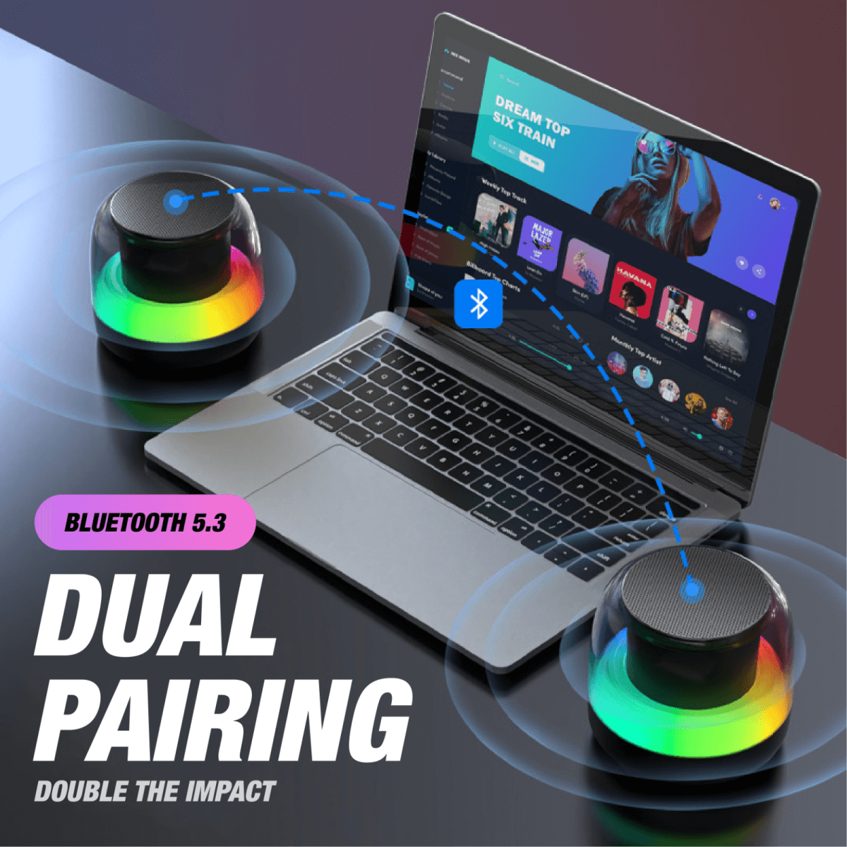 I-LUMI Multifunction Speaker with Color Ambient Light Corporate Gifts Singapore