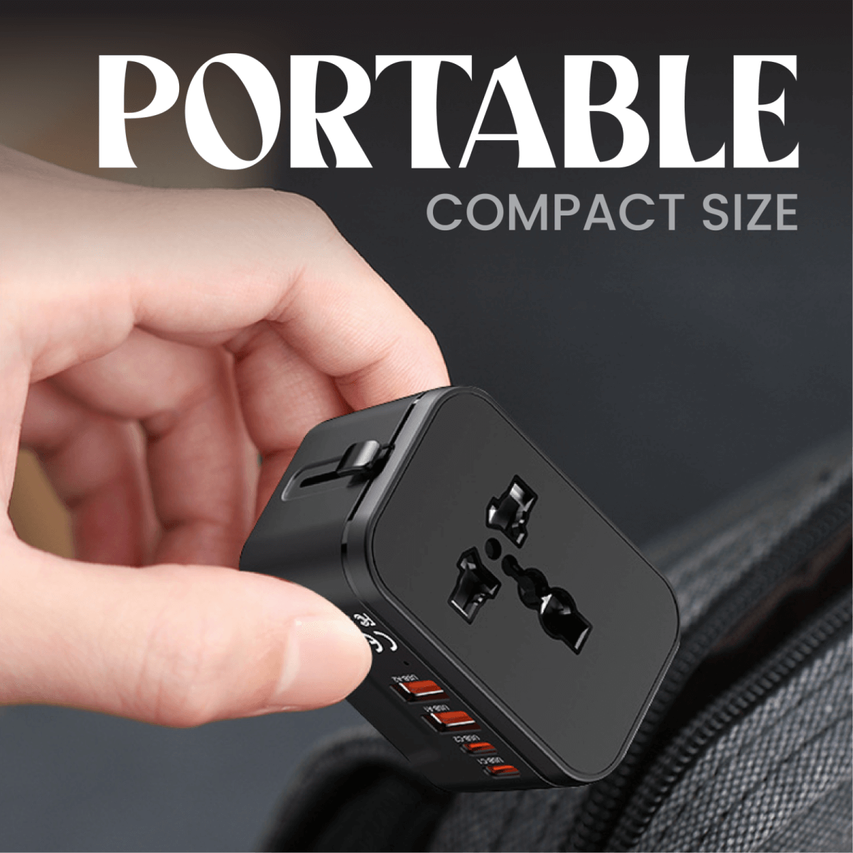 World Travel Adaptor With 3.4A Fast Charge Corporate Gifts Singapore