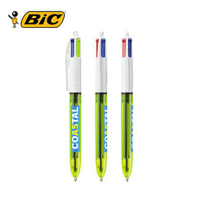 BIC 4 Colours Fluo Ballpen Corporate Gift Singapore
