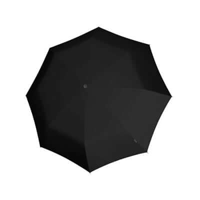 Knirps A.200 Medium Duomatic Umbrella V2 in classic black, showcasing its 97 cm canopy.