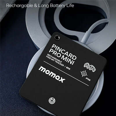 Momax PinCard Pro Mini Rechargeable Find My Tracker Corporate Gifts Singapore