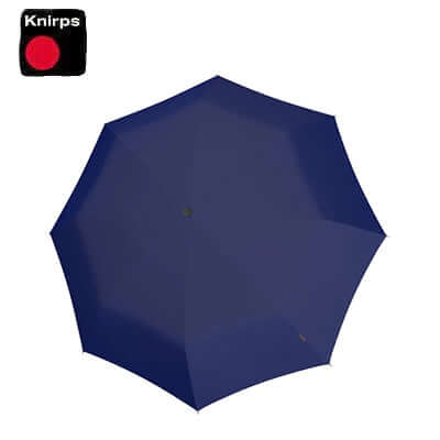 Knirps U.090 Ultralight XXL Manual Compact Umbrella in navy blue with logo, perfect for corporate gifts.