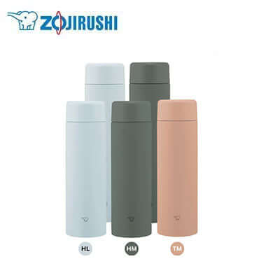 ZOJIRUSHI Stainless Thermal Flask SM-GA in four colors, ideal for corporate gifts.