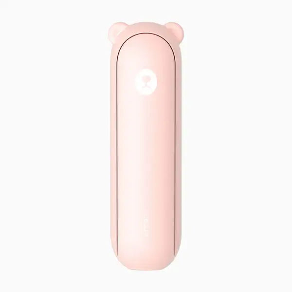 JisuLife Handheld Fan Life8 Plus compact pink design with bear ears, ideal for travel and outdoor use.