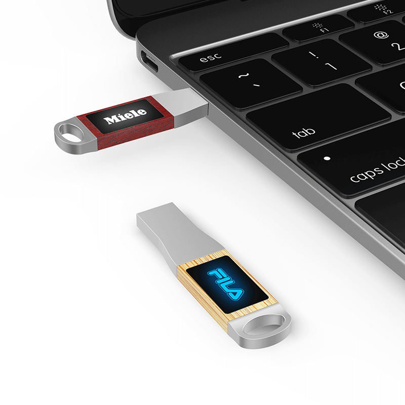 Oval Hook USB Flash Drive with LED Logo Corporate Gifts Singapore