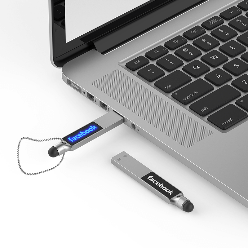 USB Flash Drive with Stylus and LED Logo Corporate Gifts Singapore