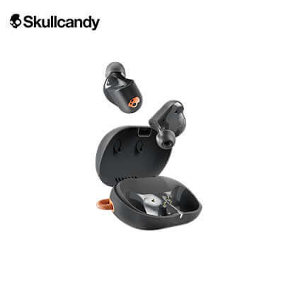 Skullcandy Sesh® ANC Active True Wireless Sport In-Ear Earbuds in charging case with two earbuds visible.