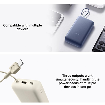 Xiaomi 33w Power Bank 20000mah Integrated Cable