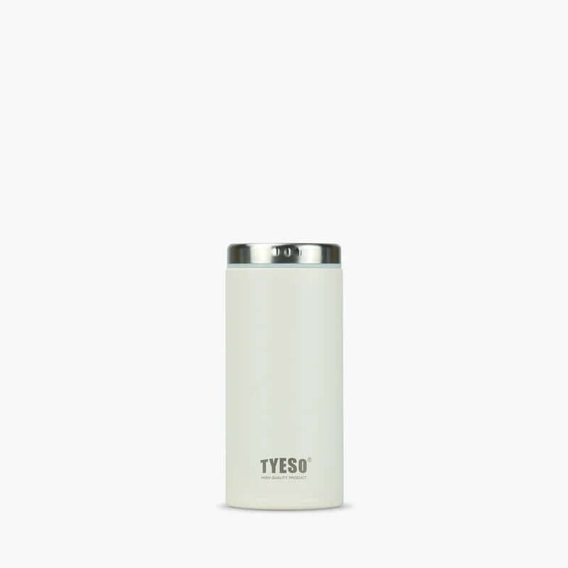 TYESO Small Size Bottle 7oz, sleek white design for hydration on the go, ideal corporate gift.