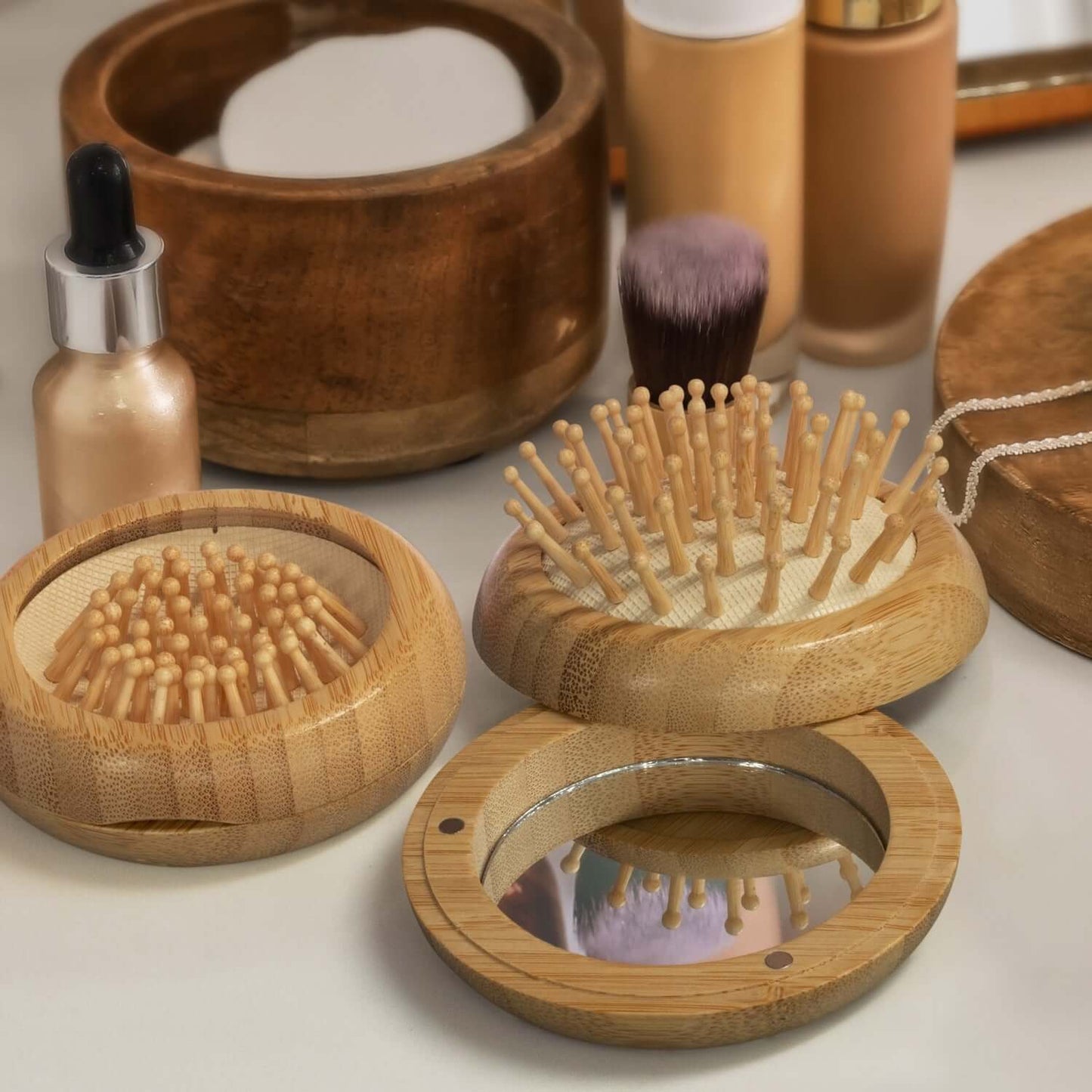 NATURA Bamboo Brush and Mirror Corporate Gifts Singapore