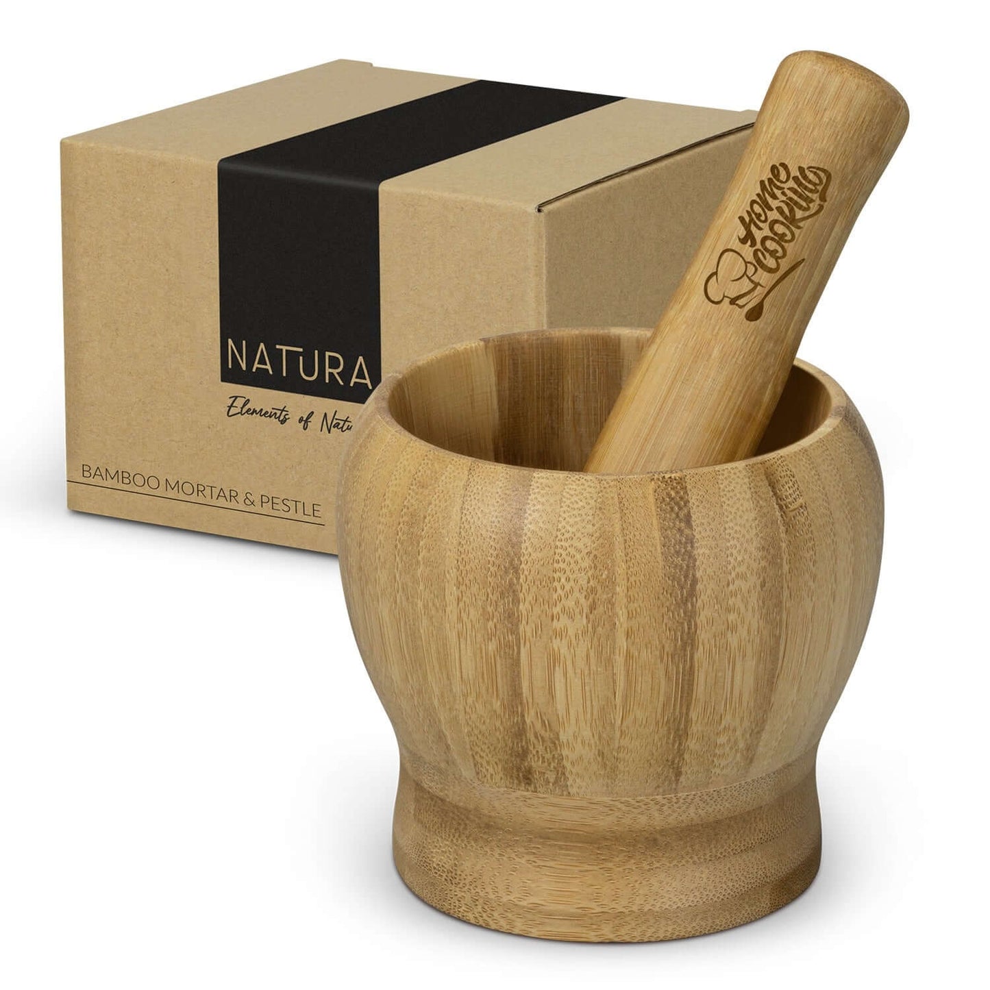NATURA Bamboo Mortar and Pestle Corporate Gifts Singapore