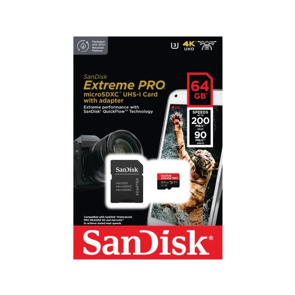 SanDisk Extreme PRO microSDXC QuickFlow UHS-I 64GB