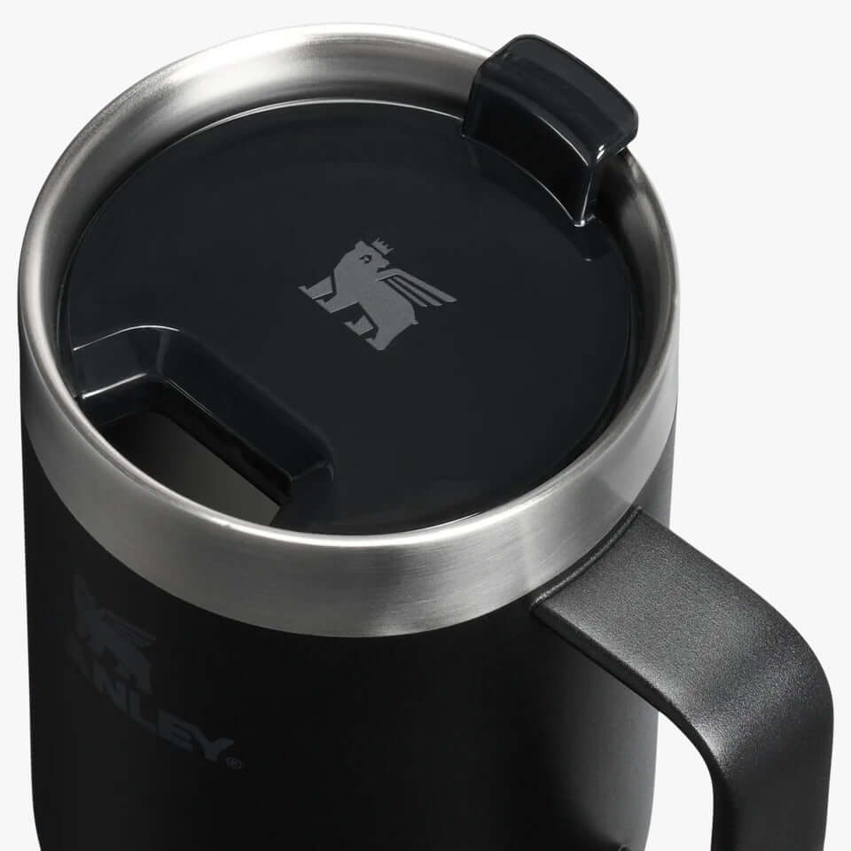 STANLEY The 16oz Everyday Suburban Mug with a press-in lid and handle.