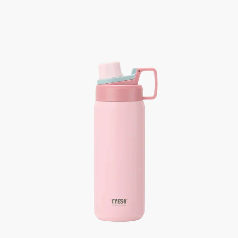 TYESO FIZZ Sports Bottle with Handle in pink, perfect for hydration and ideal as a corporate gift.