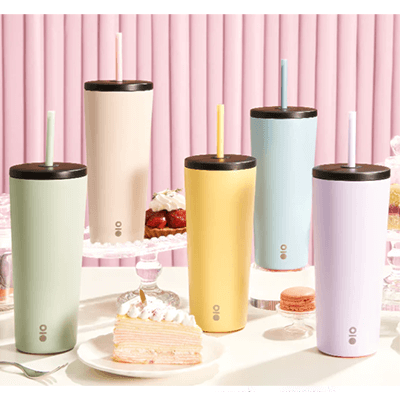 Montigo Wonderama Sense Straw 650ml in pastel colors, perfect for stylish sips and corporate gifts.