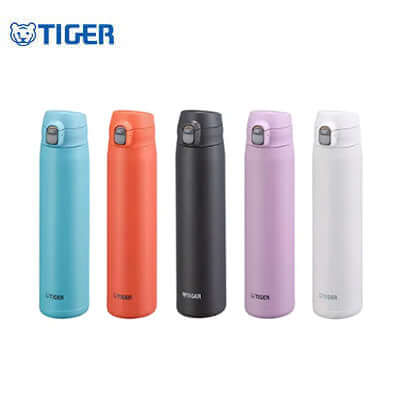 Tiger 880ml Vacuum Insulated Stainless Steel Bottle MTR-W088 in various colors - a perfect corporate gift.