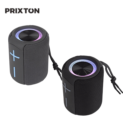 Prixton Beat Box Speaker Bluetooth speakers with LED lights, perfect for on-the-go music lovers. Ideal Corporate Gift.