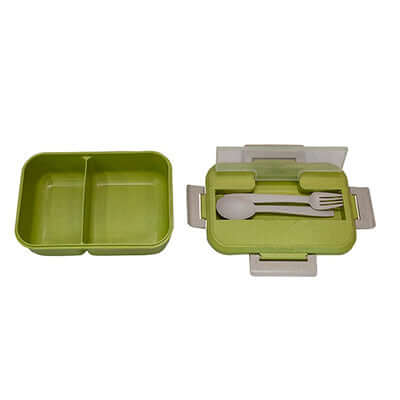 Wheat Fiber Lunch Box with Spoon and Fork Corporate Gifts Singapore