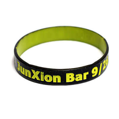 Custom Colour Coated Silicone Wristband Corporate Gifts Singapore