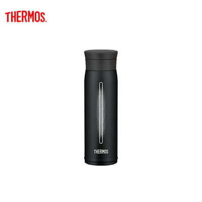 Thermos 600ml Tumbler in sleek black design, perfect for maintaining drink temperature. Ideal Corporate Gift.