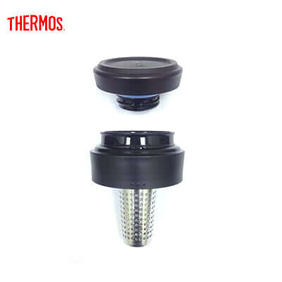 Thermos 500ml Tumbler with Strainer removable parts for steeping tea directly in the tumbler.