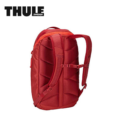 Thule EnRoute 23L Backpack shown in red color, designed for style and functionality, ideal as a corporate gift.