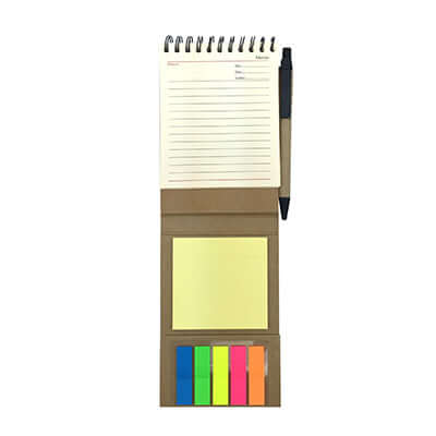Eco Wire-O Notebook with post it note and pen Corporate Gifts Singapore