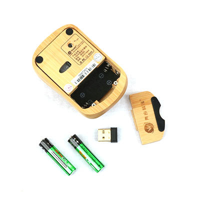 Eco-Friendly Bamboo Wireless Mouse Corporate Gifts Singapore