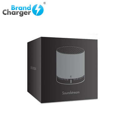 BrandCharger Soundstream Wireless Speakers packaging showcasing the innovative audio device for immersive sound experience.