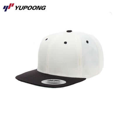 Yupoong 6089MT Premium Classic Snapback 2-tone in white and black for stylish corporate gifts.