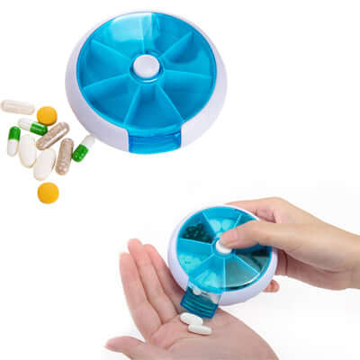 Rounded Plastic Pill Box Corporate Gifts Singapore