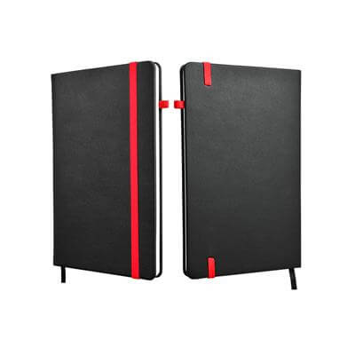 A5 Hard Cover Notebook with Coloured Elastic Strap Corporate Gifts Singapore