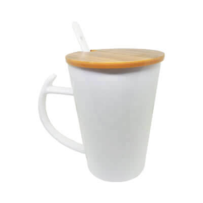 Ceramic Mug with Wooden Lid Cover Corporate Gifts Singapore