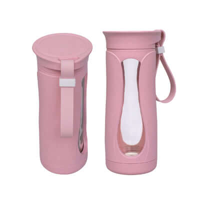 Eco Friendly Wheat Straw Glass Bottle Corporate Gifts Singapore