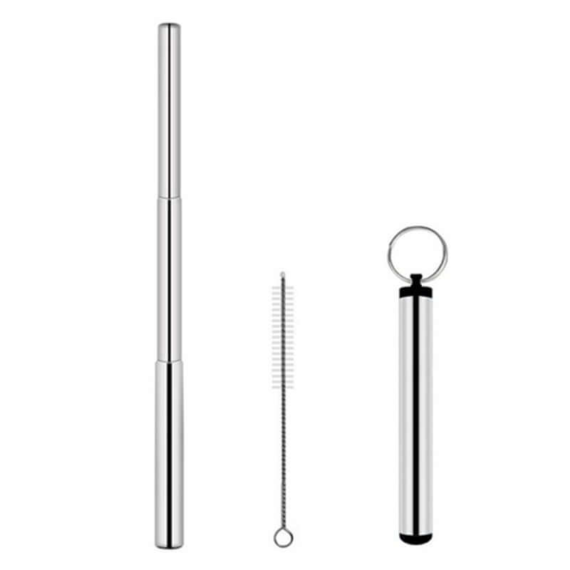 Portable Stainless Steel Eco Friendly Telescopic Traveling Drinking Straw Corporate Gifts Singapore