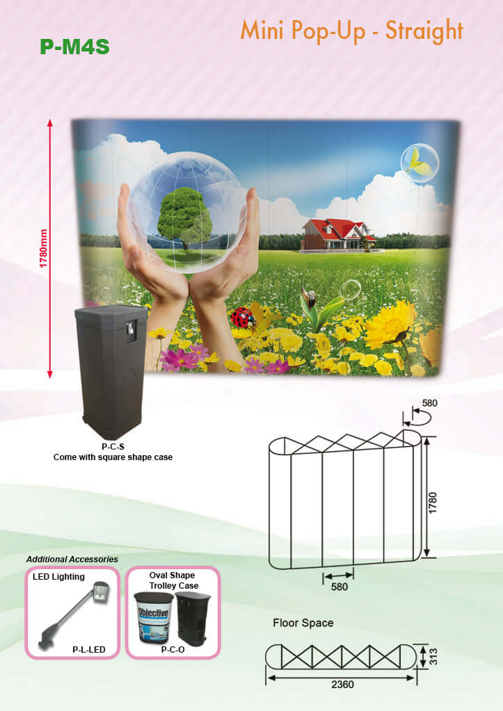 Pop Up Straight Backdrop Corporate Gifts Singapore