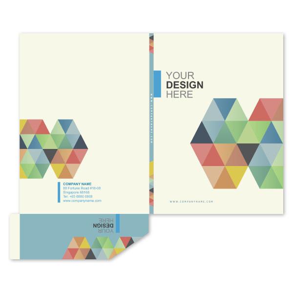 Colorful Paper Folder featuring customizable design options for corporate gifts and personal use.