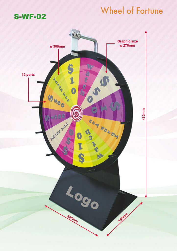Mini Wheel of Fortune (300mm Diameter) Corporate Gifts Singapore