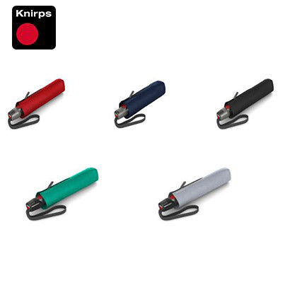 Knirps T.200 Medium Duomatic Umbrella in various colors with protective cases.