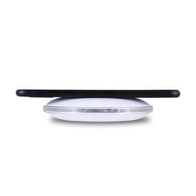 White Wireless Charger with LED Light Corporate Gifts Singapore