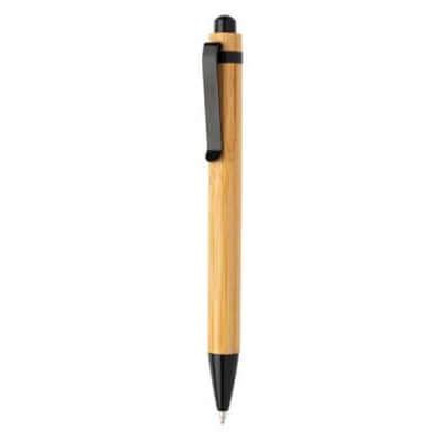 Bamboo Pen, eco-friendly ballpoint pen, perfect for corporate gift, featuring a sleek design in sustainable bamboo.