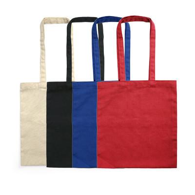 Cotton Tote Bag available in Beige, Black, Blue, and Red, perfect for eco-friendly everyday use.